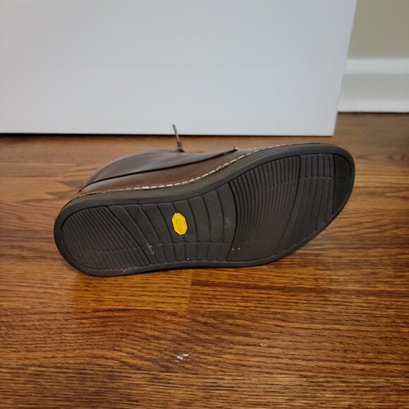 Ugg Kaldwell Brown Leather Chukka Ankle Boots, Men's 8.5, Vibram Rubber Sole - Picture 15 of 16